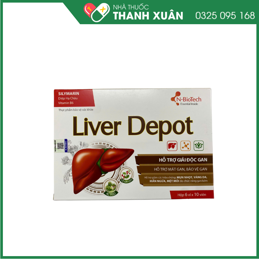 Liver Depot hỗ trợ giải độc gan, mát gan, bảo vệ gan